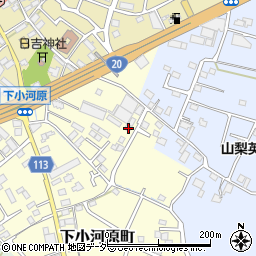 山梨県甲府市下小河原町143-1周辺の地図