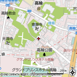 東京都港区高輪周辺の地図