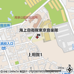 防衛省海上自衛隊東京音楽隊周辺の地図