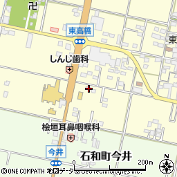 山梨県笛吹市石和町東高橋275周辺の地図