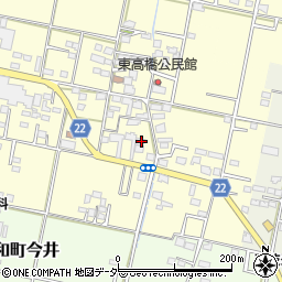 山梨県笛吹市石和町東高橋361-2周辺の地図