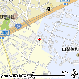 山梨県甲府市下小河原町134周辺の地図