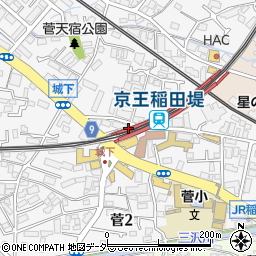 mister Donut 京王稲田堤駅前 ショップ周辺の地図