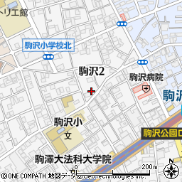 ＮＢパーキング駒沢第５駐車場周辺の地図