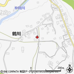 山梨県上野原市鶴川173周辺の地図
