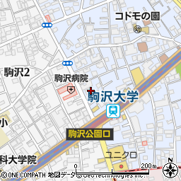 東京都世田谷区上馬4丁目5周辺の地図