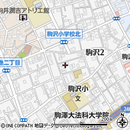 東京都世田谷区駒沢2丁目27-12周辺の地図