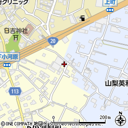 山梨県甲府市下小河原町135周辺の地図