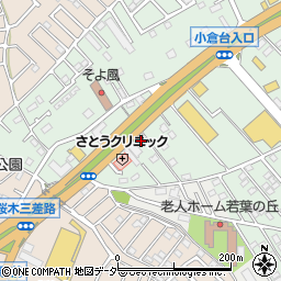 佐倉街道周辺の地図