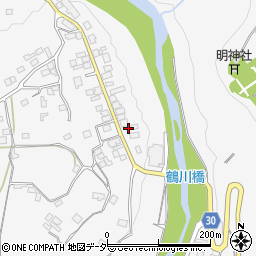 山梨県上野原市鶴川30周辺の地図