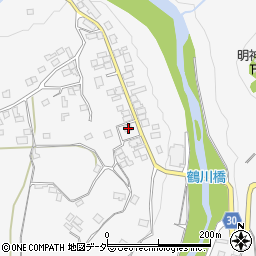山梨県上野原市鶴川51周辺の地図