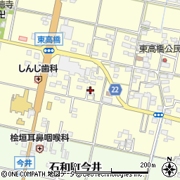 山梨県笛吹市石和町東高橋295周辺の地図