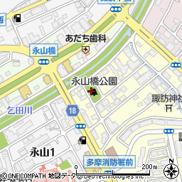 永山橋公園周辺の地図
