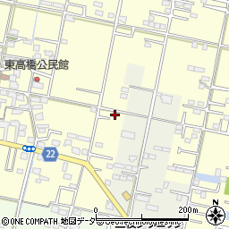 山梨県笛吹市石和町東高橋380周辺の地図