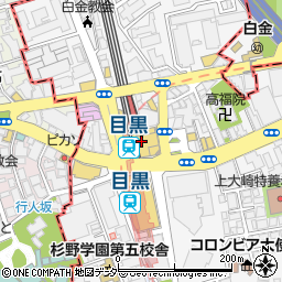 アトレ目黒　アトレ目黒１１階東京風月堂周辺の地図
