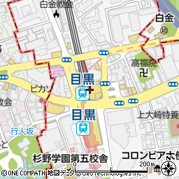 株式会社金鳳堂　目黒店周辺の地図