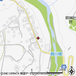 山梨県上野原市鶴川29周辺の地図