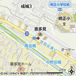 成城さくら公園周辺の地図