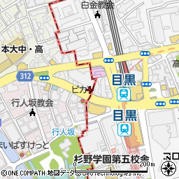 SETOUCHI　檸檬食堂　目黒店周辺の地図