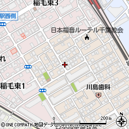 稲毛台第2公園周辺の地図