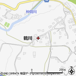 山梨県上野原市鶴川164周辺の地図