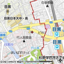 ホテルミッドイン目黒駅前周辺の地図