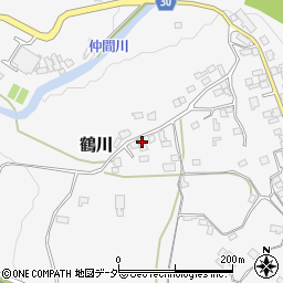 山梨県上野原市鶴川168周辺の地図