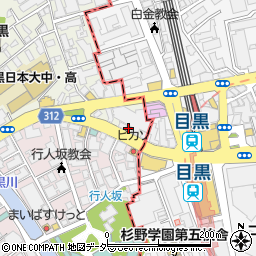近江牛亭 目黒店周辺の地図