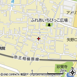 東京都稲城市矢野口2600-28周辺の地図