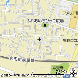 東京都稲城市矢野口2600-14周辺の地図