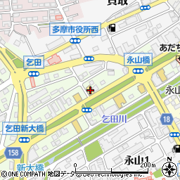 味の民芸多摩永山店周辺の地図