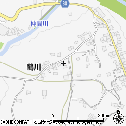 山梨県上野原市鶴川170周辺の地図