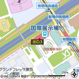 みずほ銀行りんかい線国際展示場駅 ＡＴＭ周辺の地図