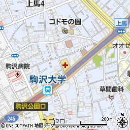 モビリティ東京　上馬店周辺の地図