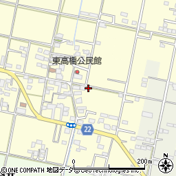 山梨県笛吹市石和町東高橋378周辺の地図