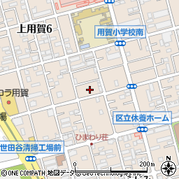 東京都世田谷区上用賀6丁目11周辺の地図