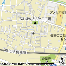 東京都稲城市矢野口2600-8周辺の地図