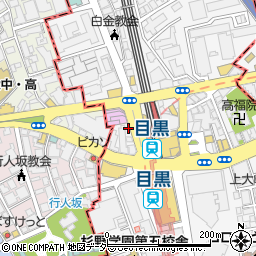 吉野家 目黒駅前店周辺の地図