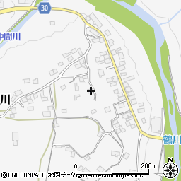 山梨県上野原市鶴川202周辺の地図