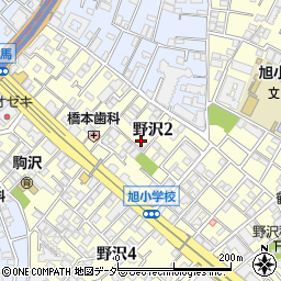 東京都世田谷区野沢2丁目28-2周辺の地図