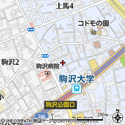 一般財団法人平和協会 駒沢訪問看護ステーション周辺の地図