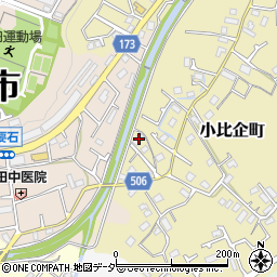 東京都八王子市小比企町2877周辺の地図