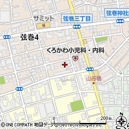 東京都世田谷区弦巻4丁目4-15周辺の地図