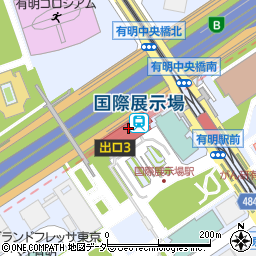 国際展示場駅周辺の地図