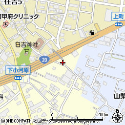 山梨県甲府市下小河原町463-1周辺の地図