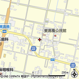 山梨県笛吹市石和町東高橋324周辺の地図