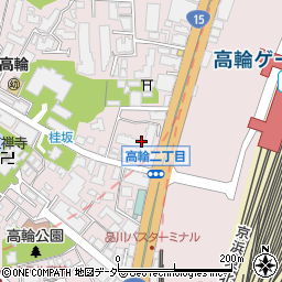 東京都港区高輪2丁目13周辺の地図
