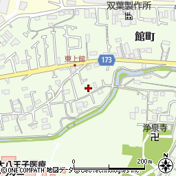 東京都八王子市館町590周辺の地図