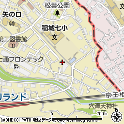 東京都稲城市矢野口2053-1周辺の地図