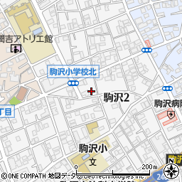 東京都世田谷区駒沢2丁目35-2周辺の地図